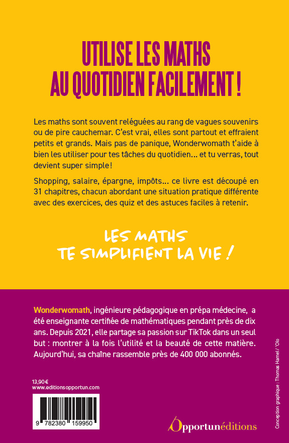 Les maths du quotidien -  Wonderwomaths - OPPORTUN