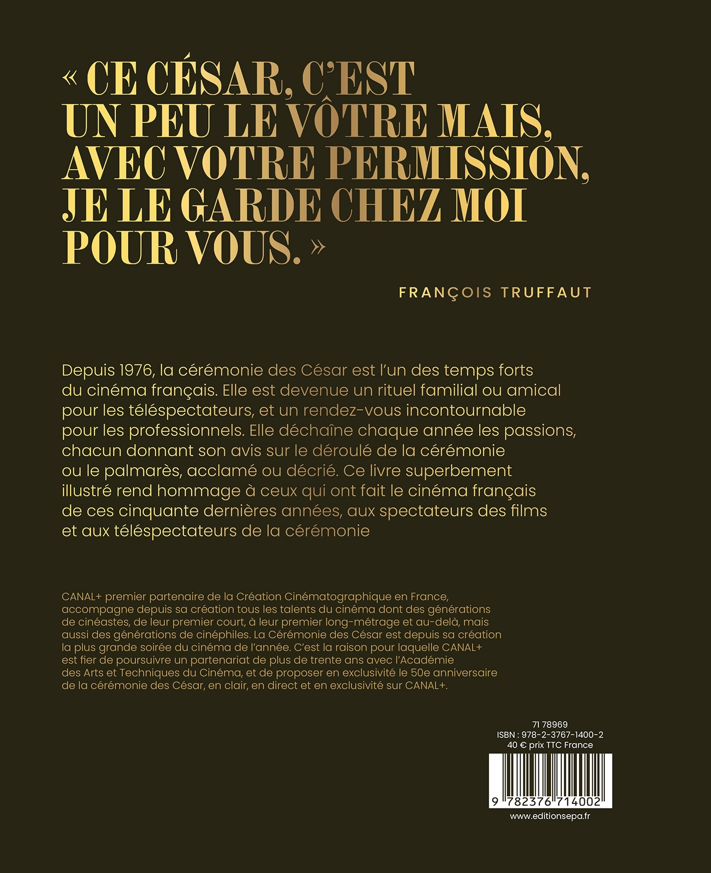 50 ans de cérémonie des César - THIERRY LACAZE - EPA