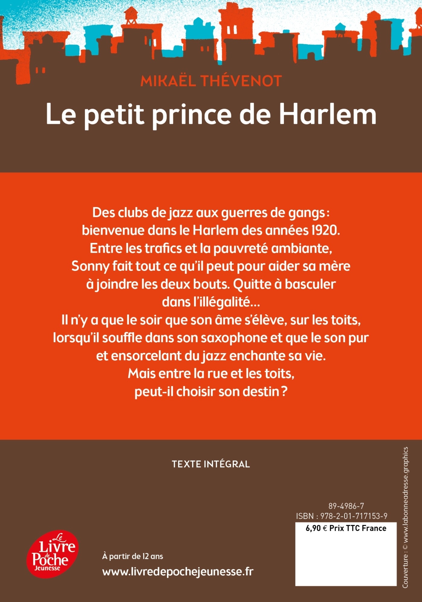 Le petit prince de Harlem - Mikaël Thévenot - POCHE JEUNESSE