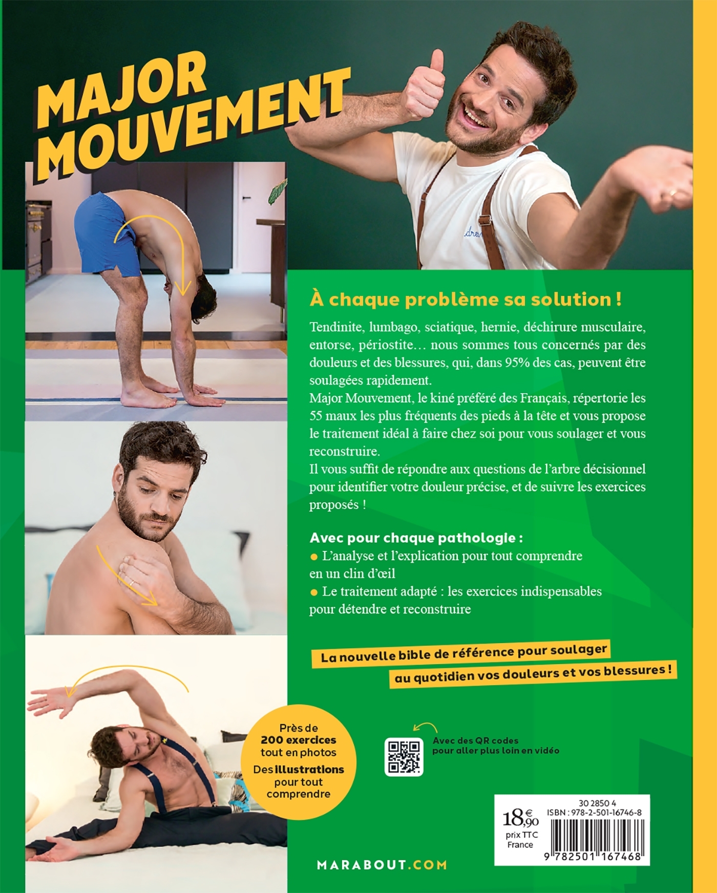 Le grand guide Major Mouvement pour soigner vos douleurs -  Major Mouvement - MARABOUT