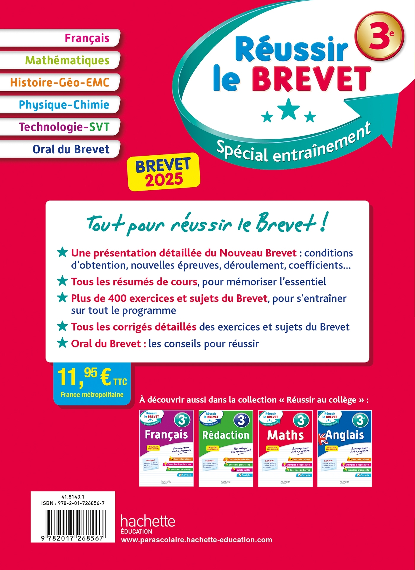 Réussir le Brevet 2025 - Isabelle Lisle - HACHETTE EDUC