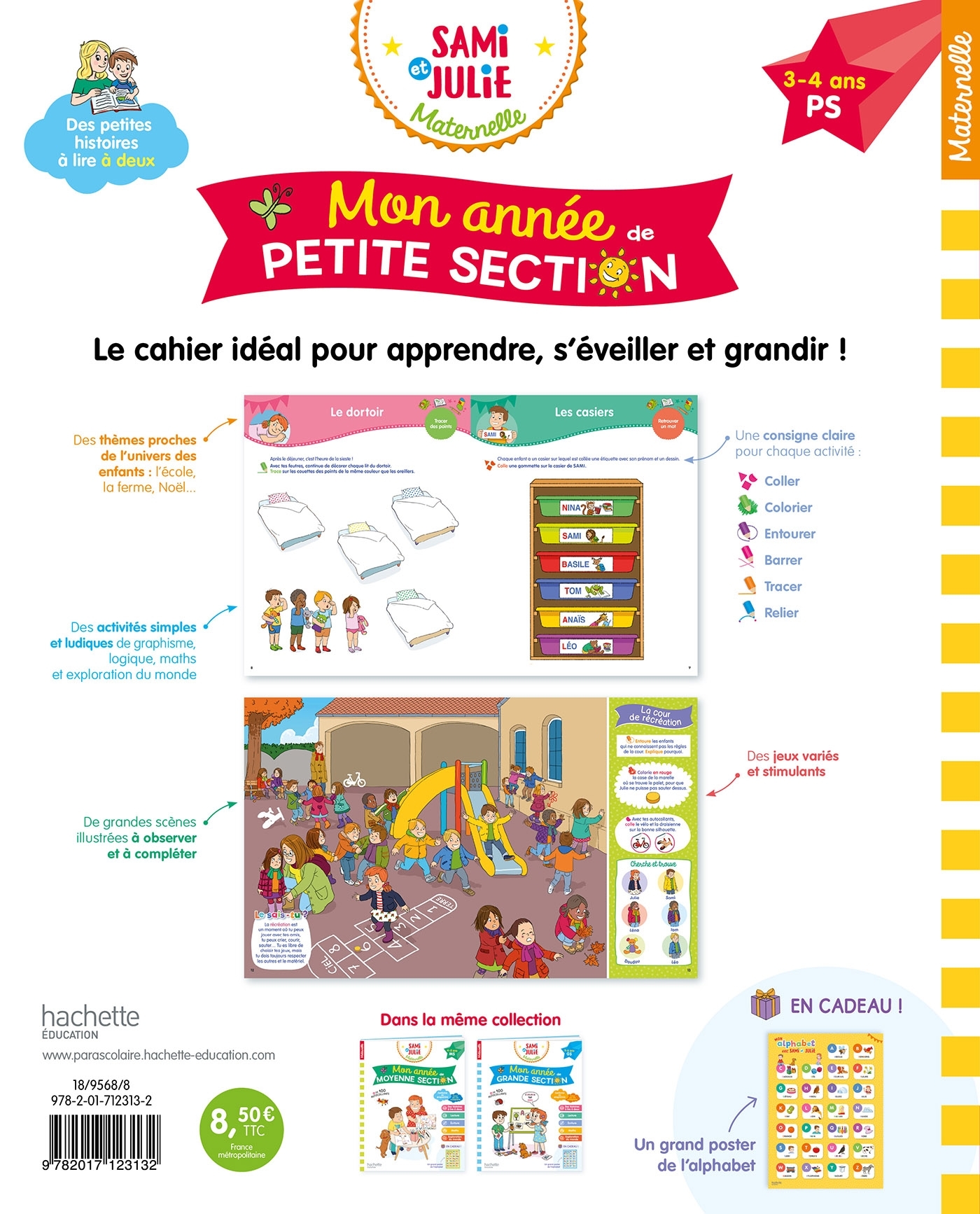 Mon année de Petite Section avec Sami et Julie 3-4 ans - Caroline Marcel - HACHETTE EDUC