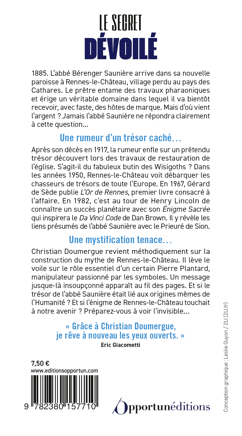 Le secret dévoilé - Christian Doumergue - OPPORTUN