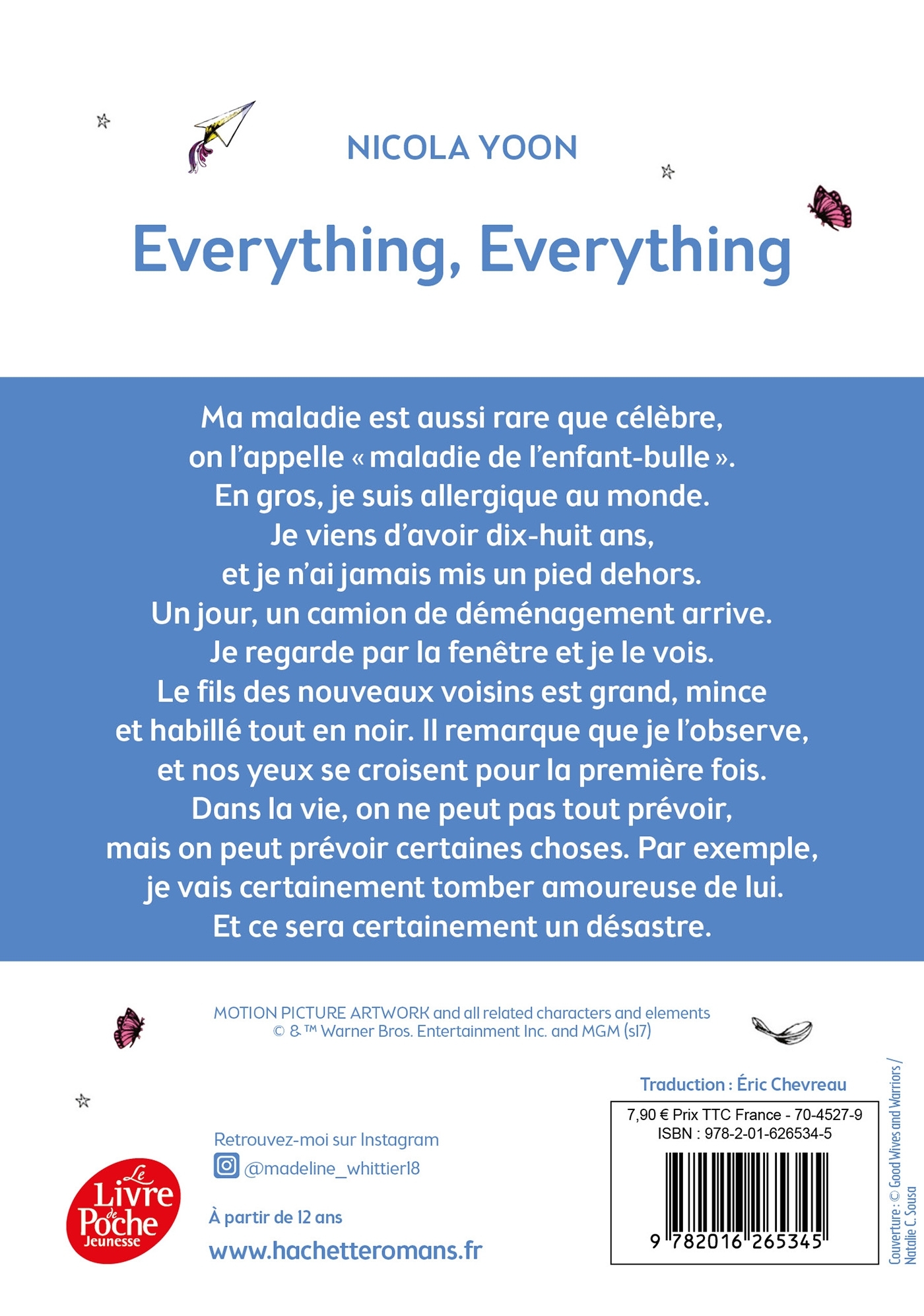 Everything everything - Nicola Yoon - POCHE JEUNESSE