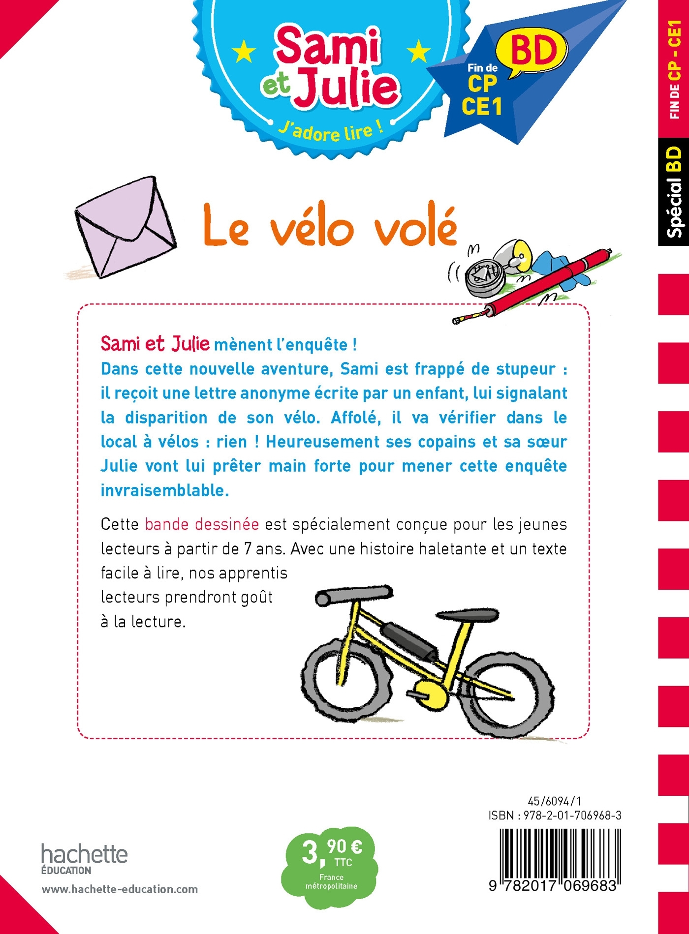 Sami et Julie BD : Le vélo volé - Thérèse Bonté - HACHETTE EDUC