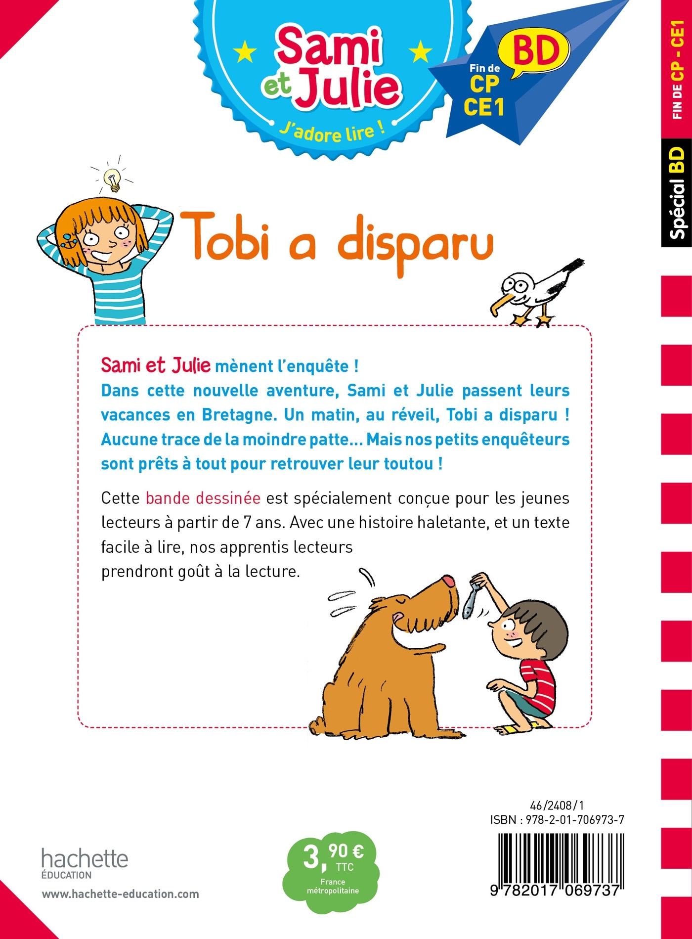 Sami et Julie BD : Tobi a disparu - Thérèse Bonté - HACHETTE EDUC