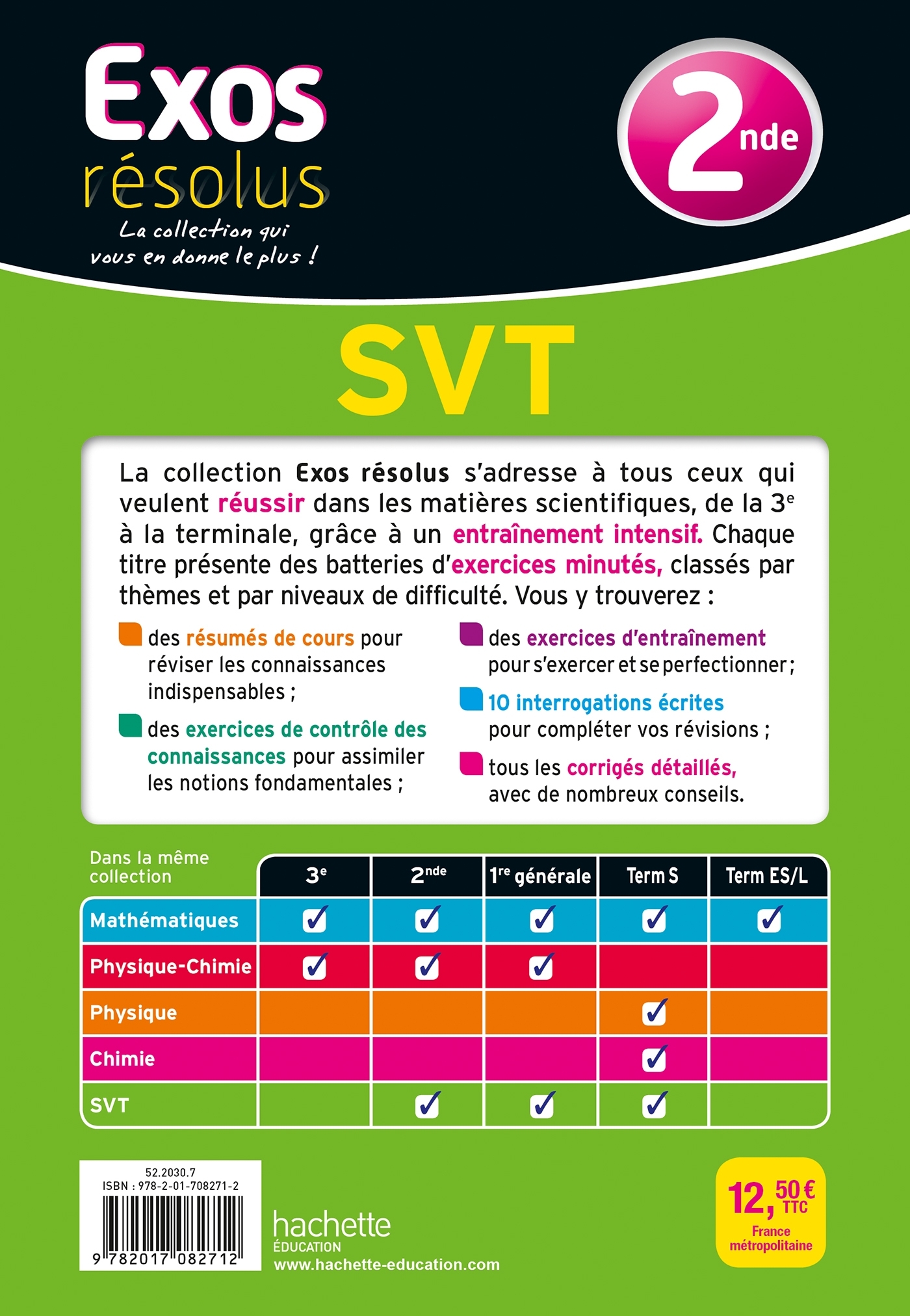 Exos résolus - SVT 2nde - Patrice Delguel - HACHETTE EDUC