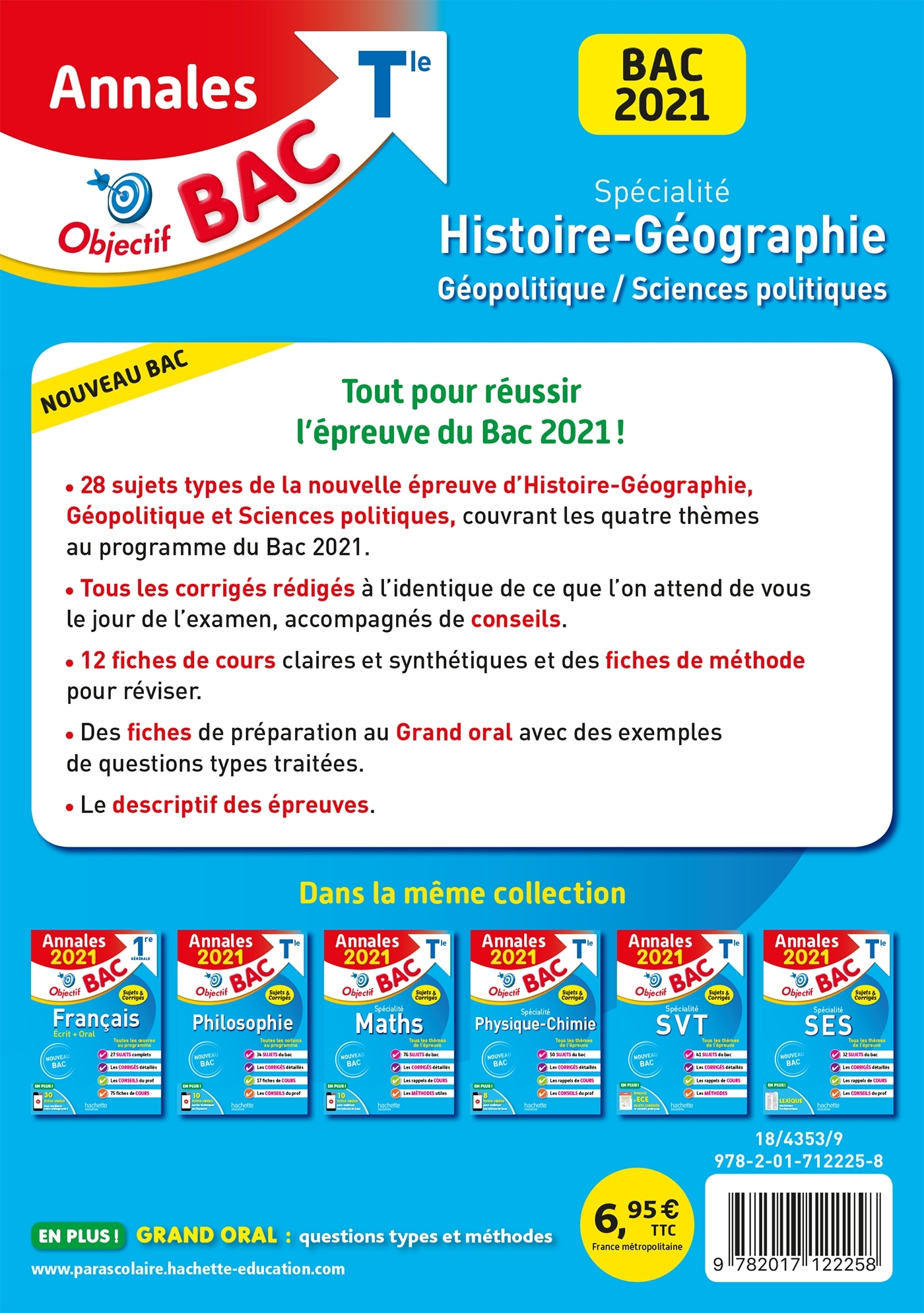 Annales Bac 2021 Spé Histoire-Géographie Term - Arnaud Léonard - HACHETTE EDUC