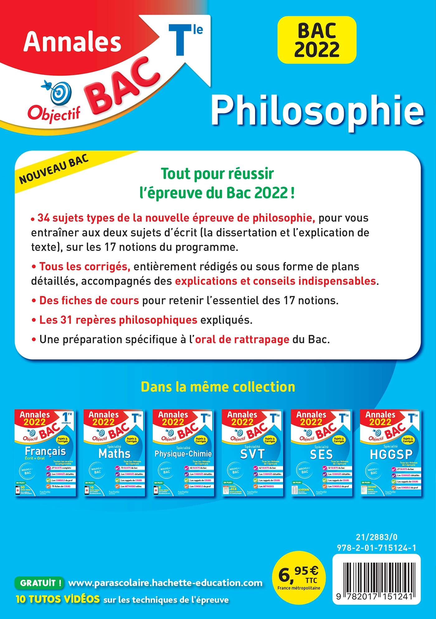 Annales Objectif BAC 2022 Philosophie - Yohann Durand - HACHETTE EDUC