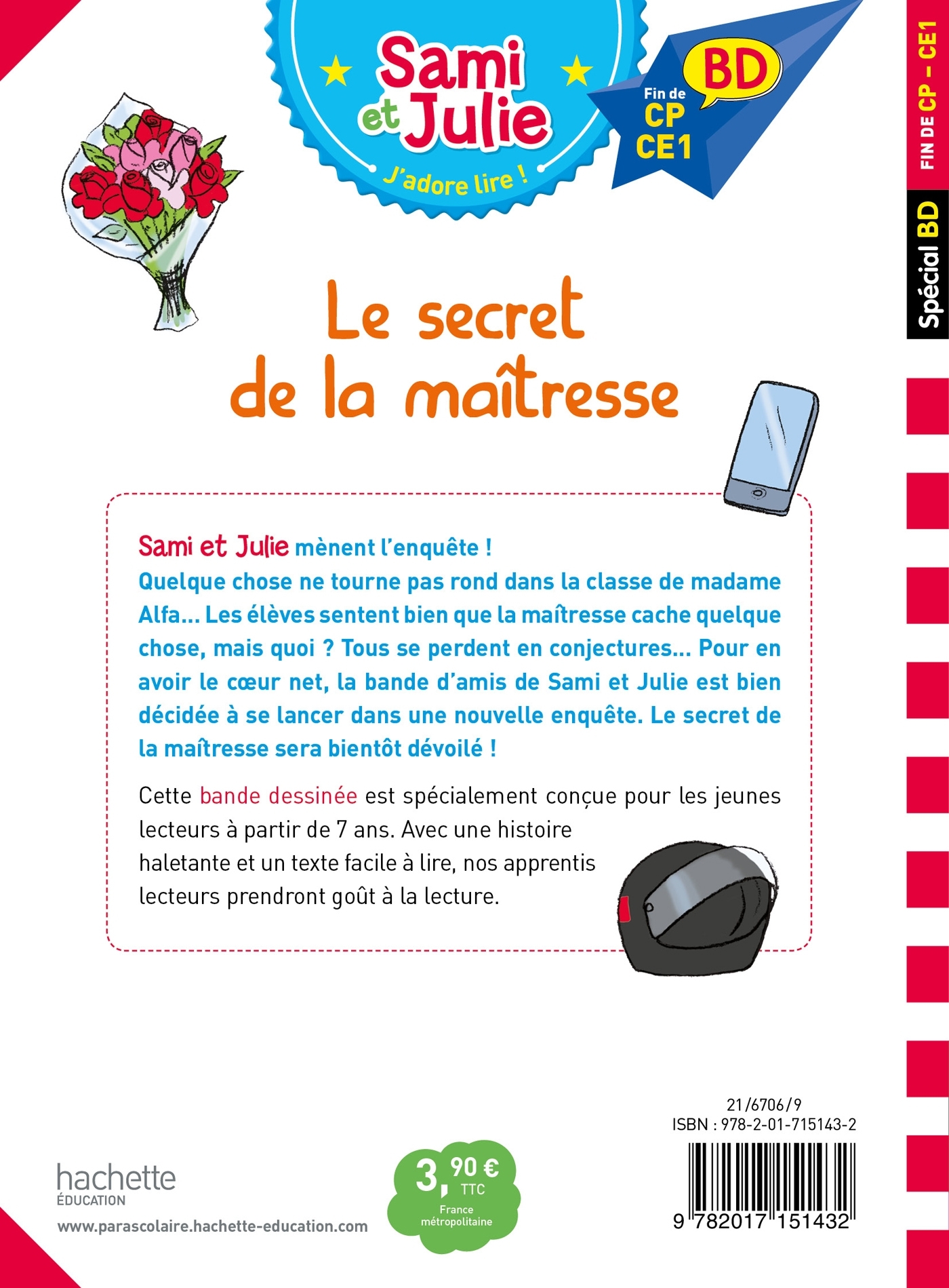 Sami et Julie BD : Le secret de la maîtresse - Thérèse Bonté - HACHETTE EDUC