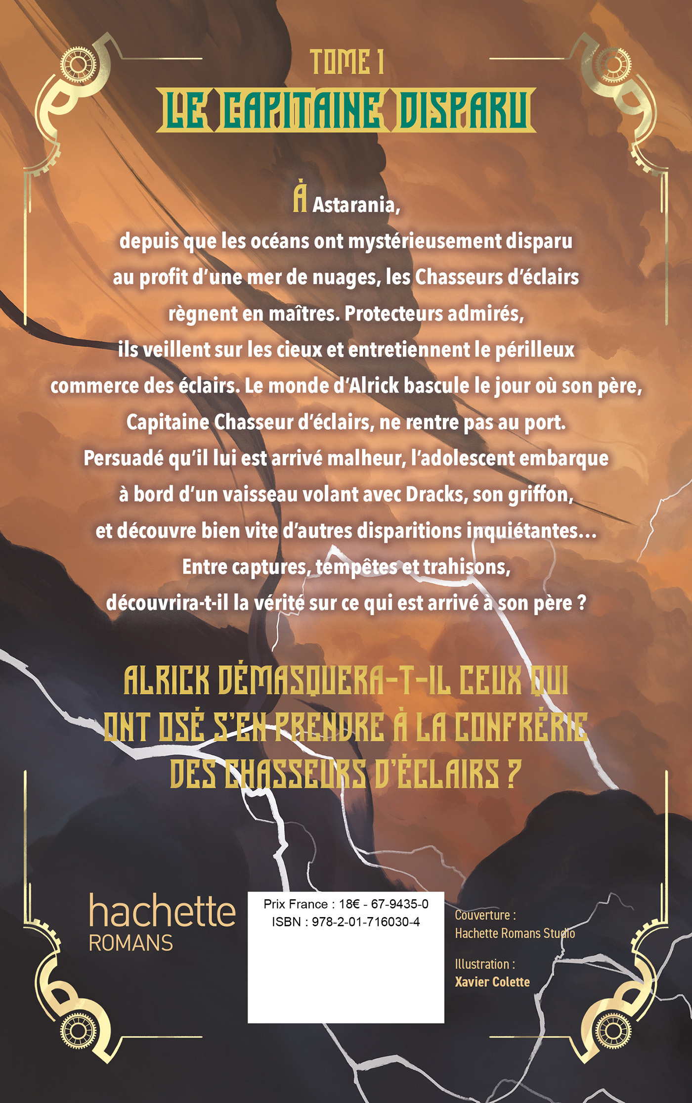 Chasseurs d'éclairs - tome 1 - Le capitaine disparu - Abigaëlle Michel - HACHETTE ROMANS