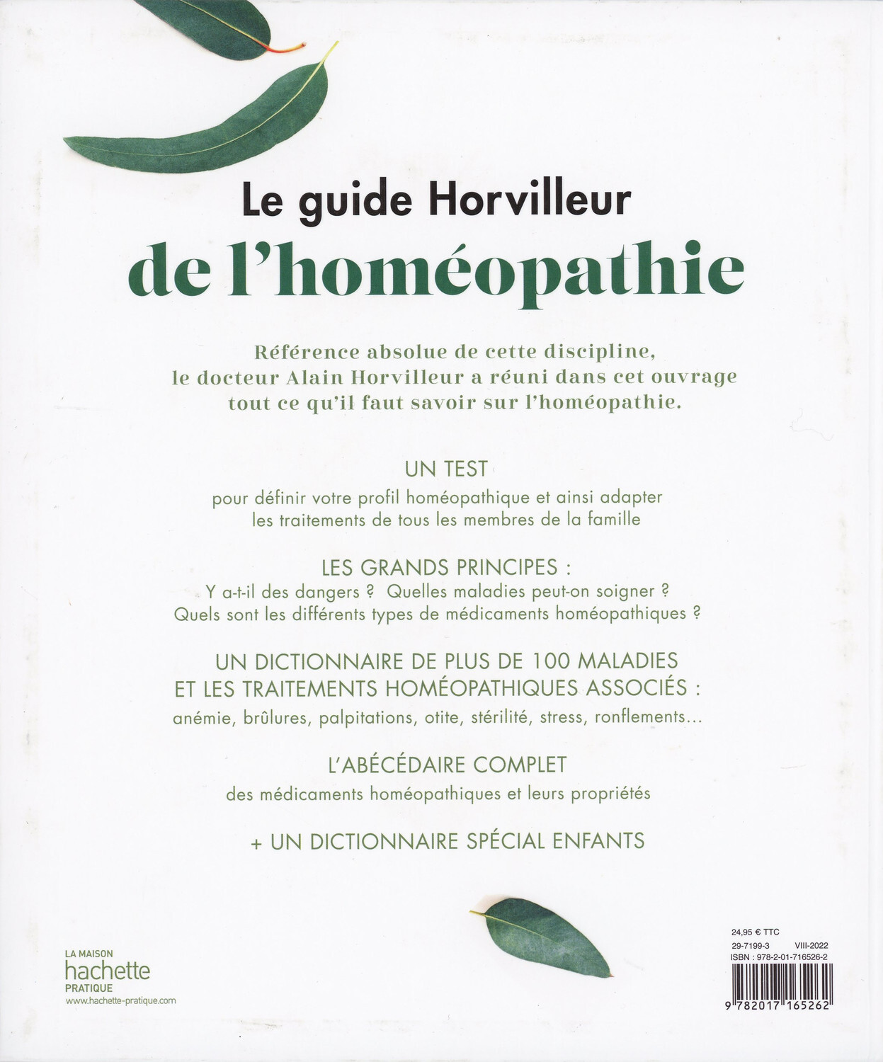 Le guide Horvilleur de l'homéopathie - Docteur Alain Horvilleur - HACHETTE PRAT