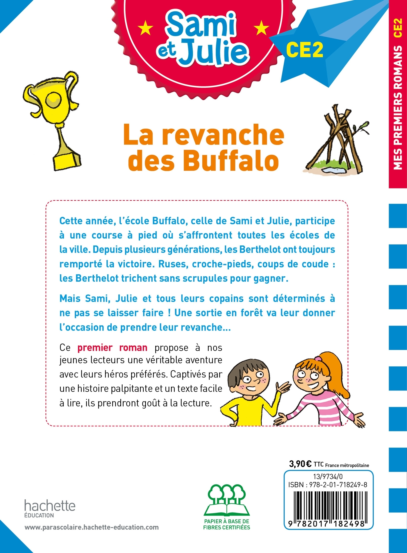 Sami et Julie Roman CE2 La revanche des Buffalo - Thérèse Bonté - HACHETTE EDUC