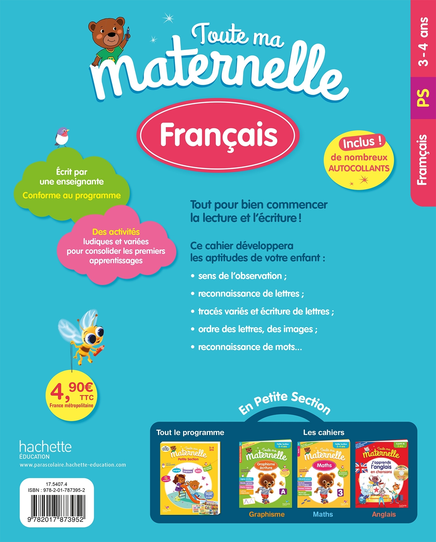 Toute Ma Maternelle - Français Petite Section (3-4 ans) - Caroline Marcel - HACHETTE EDUC