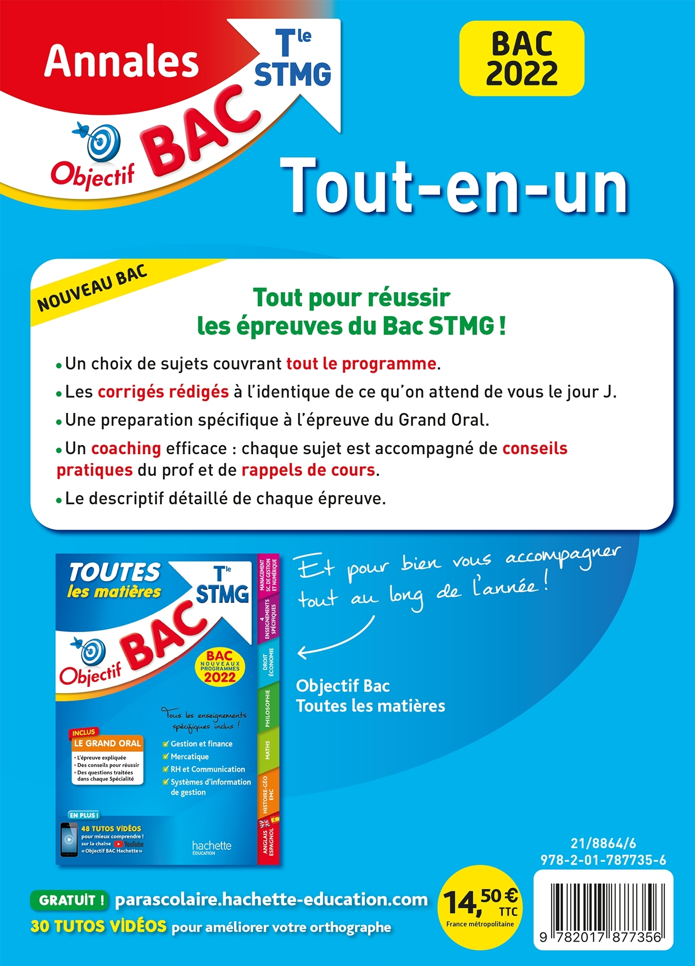 Annales BAC 2022 -  STMG Tout-en-un - Nouveaux programmes - Stéphanie Di Costanzo - HACHETTE EDUC