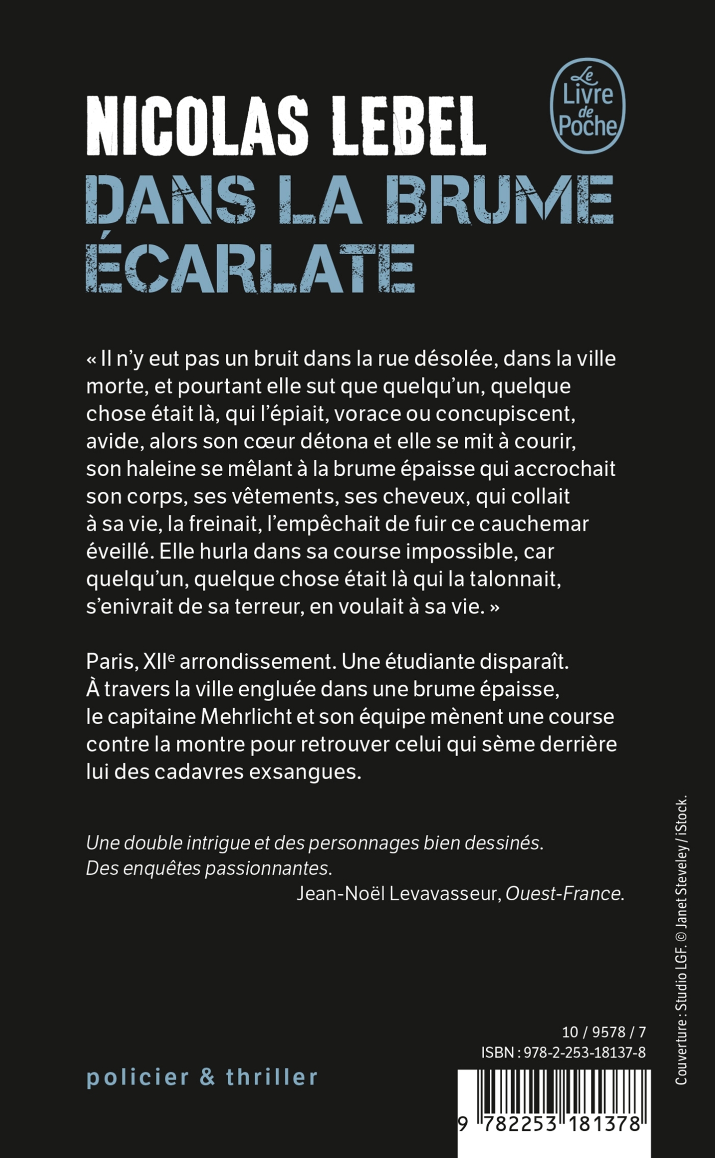 Dans la brume écarlate - Nicolas Lebel - LGF