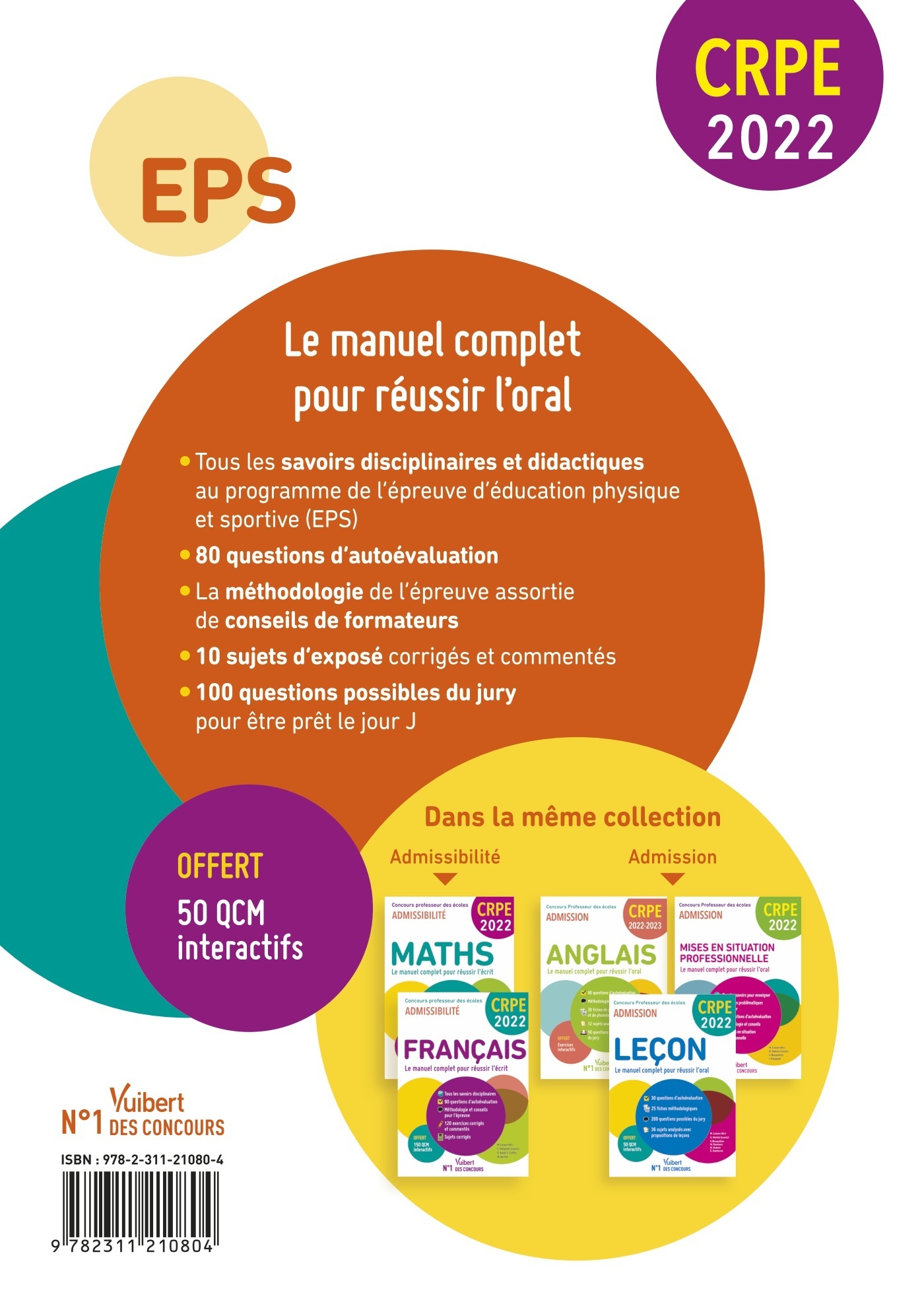 CRPE - Concours Professeur des écoles - EPS - Le manuel complet pour réussir l'oral - Marc Loison - VUIBERT