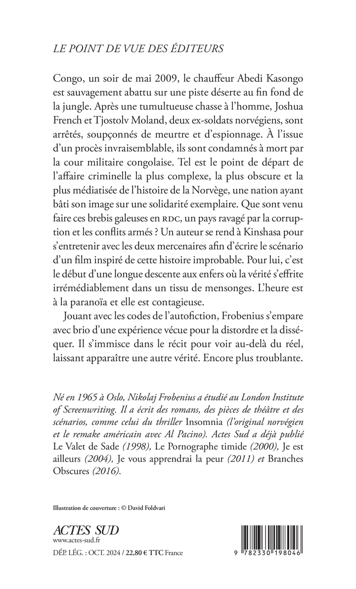 Les Carnets du Congo -  FROBENIUS NIKOLAJ/HEIDE FRANCOISE - ACTES SUD