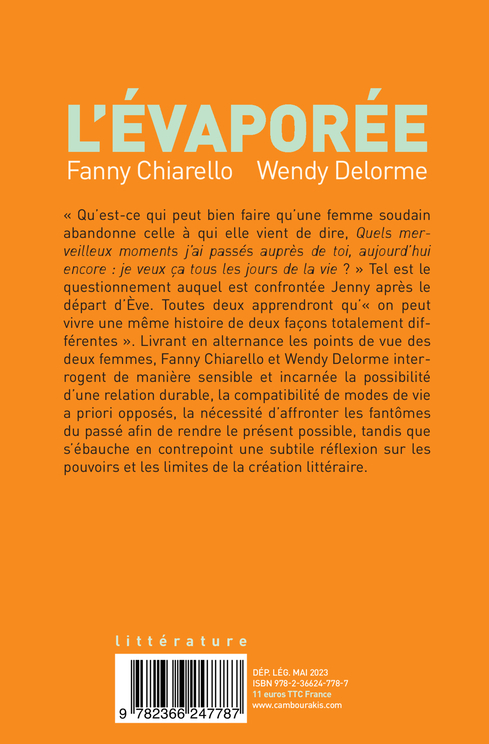 L'Évaporée - Wendy Delorme - CAMBOURAKIS