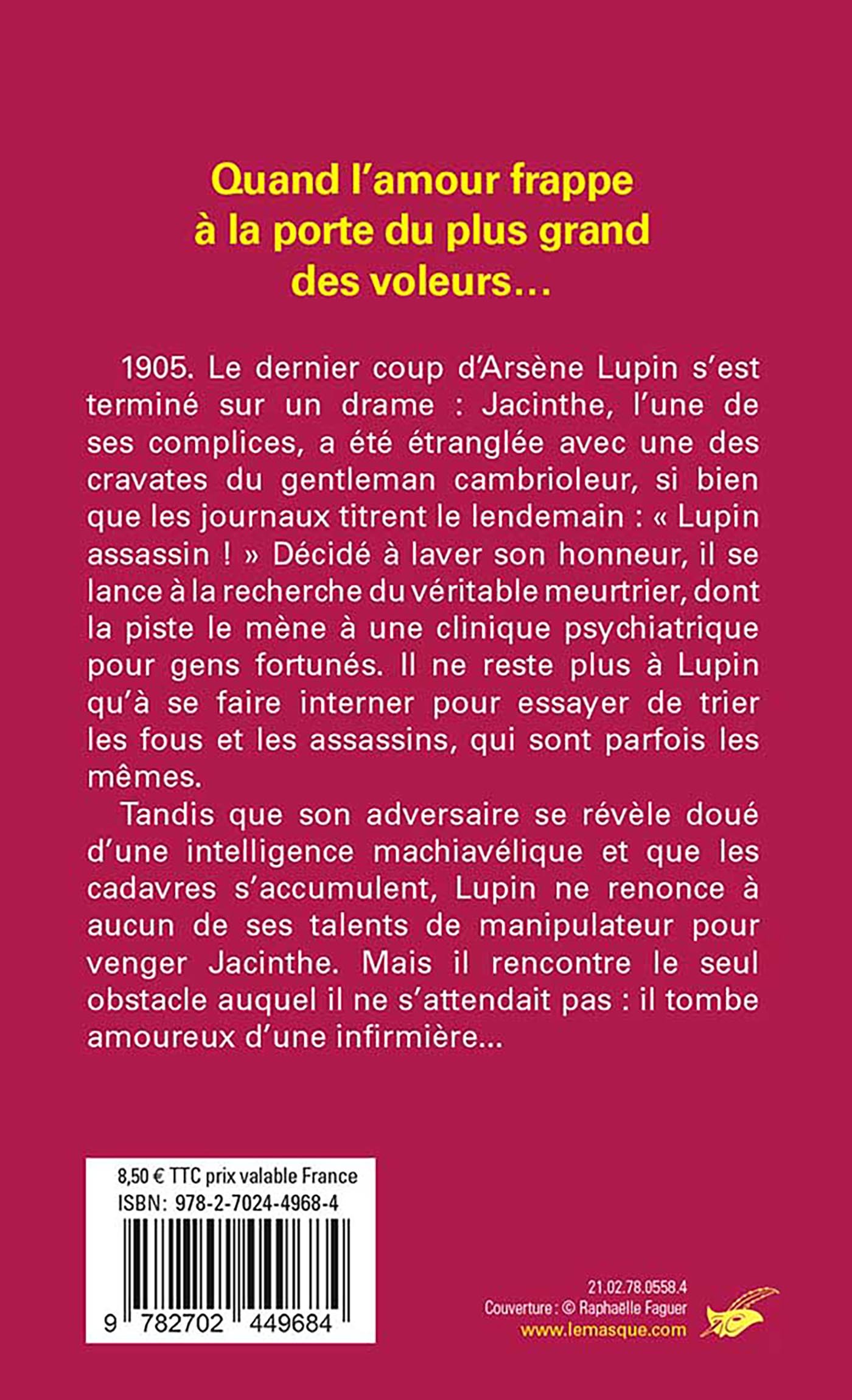 Un amour d'Arsène Lupin - Frédéric Lenormand - ED DU MASQUE