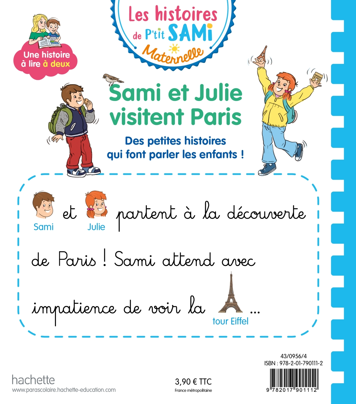 Les histoires de P'tit Sami Maternelle (3-5 ans) : Sami et Julie visitent Paris - Sophie De Mullenheim - HACHETTE EDUC