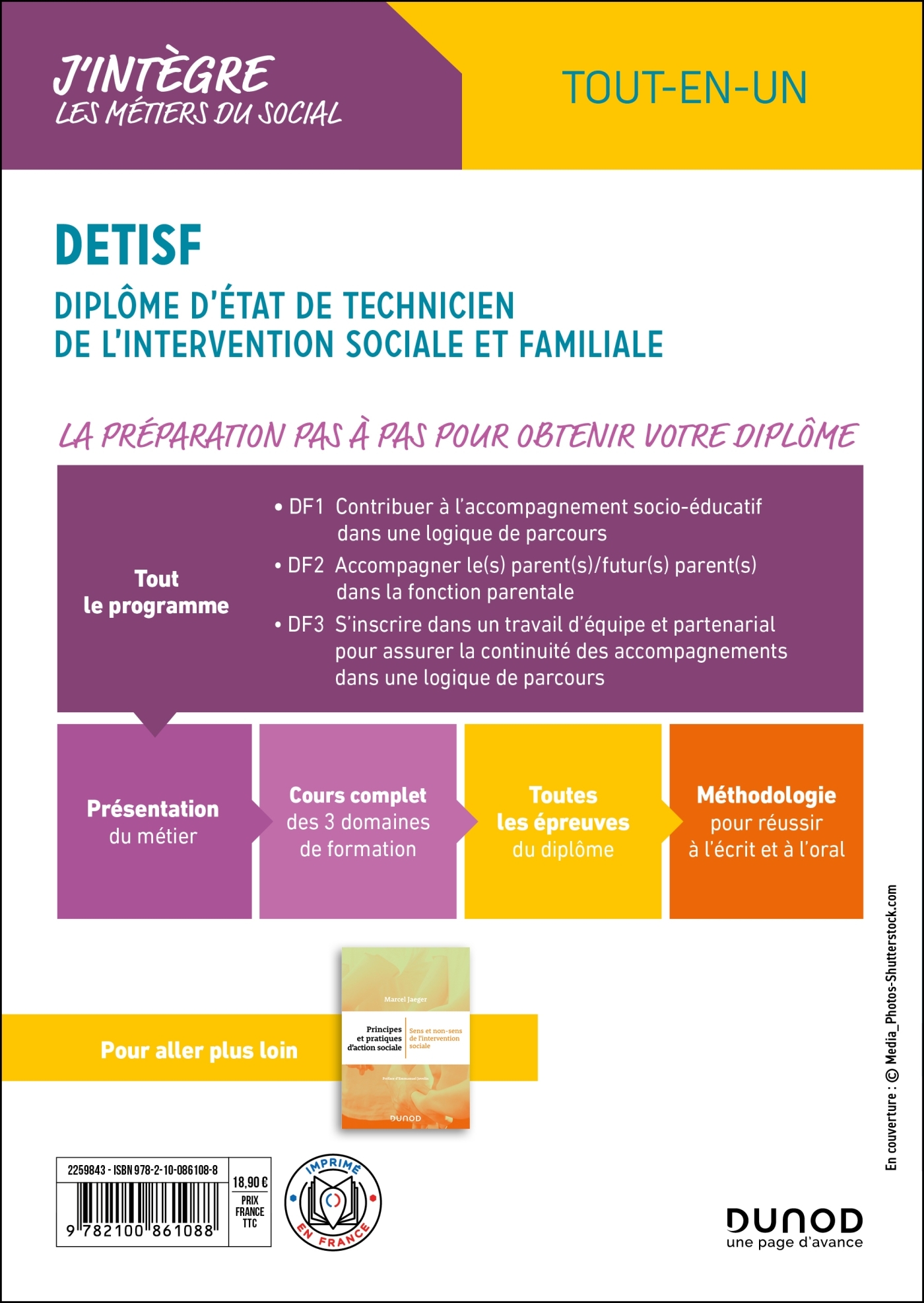 DETISF - DF 1 à 3 - Tout en un - Charlotte Rousseau - DUNOD