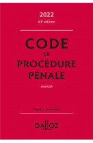 Code de procedure penale 2022, annote