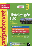 PREPABREVET HISTOIRE-GEOGRAPHIE EMC 3E - BREVET 2024 - COURS, METHODES ET ENTRAINEMENT