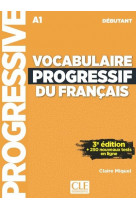 VOCABULAIRE PROGRESSIF DU FRANCAIS DEBUTANT 3E EDITION + CD