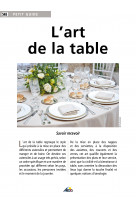 L-ART DE LA TABLE