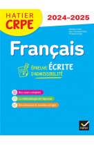 FRANCAIS - CRPE 2024-2025 - EPREUVE ECRITE D-ADMISSIBILITE