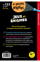 Jeux et énigmes - Du CE2 au  CM1 - Cahier de vacances 2024