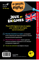 Jeux et énigmes - Anglais - De 4e à la 3e - Cahier de vacances 2024