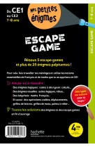 Escape game - Du CE1 au CE2 - Cahier de vacances 2024
