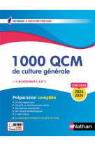 1 000 QCM DE CULTURE GENERALE - CATEGORIES A, B, C - 2024-2025 - N  28