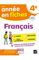 FRANCAIS 4E - FICHES DE REVISION COLLEGE