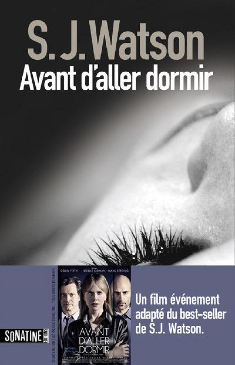 AVANT D'ALLER DORMIR - WATSON, STEVEN J. - SONATINE